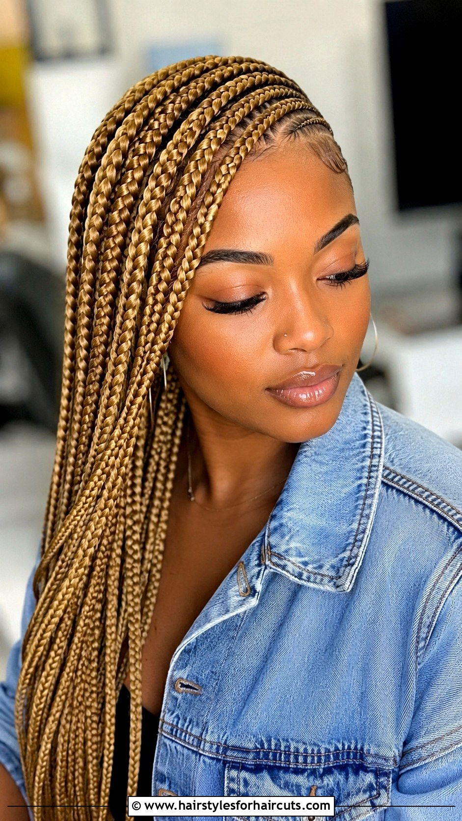 Half Up Half Down Cornrows - 25 corn row hairstyles - 25 corn row hairstyles