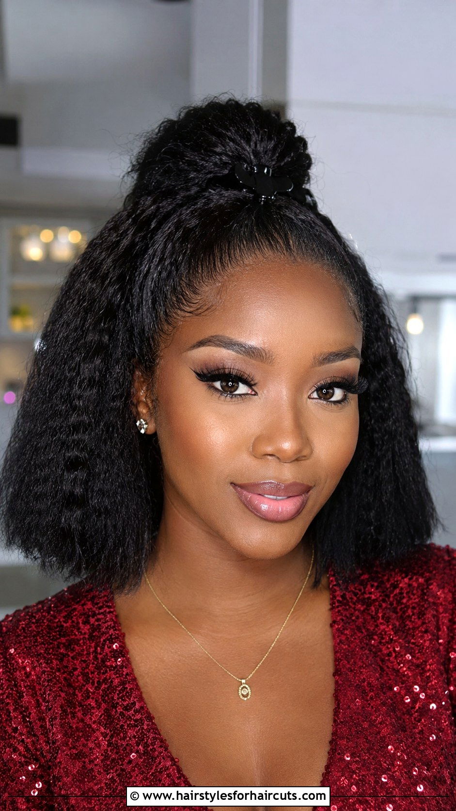Half Up Half Down Crimped Bob Black Hair - 25 bob crimped hairstyles for black hair - 25 bob crimped hairstyles for black hair