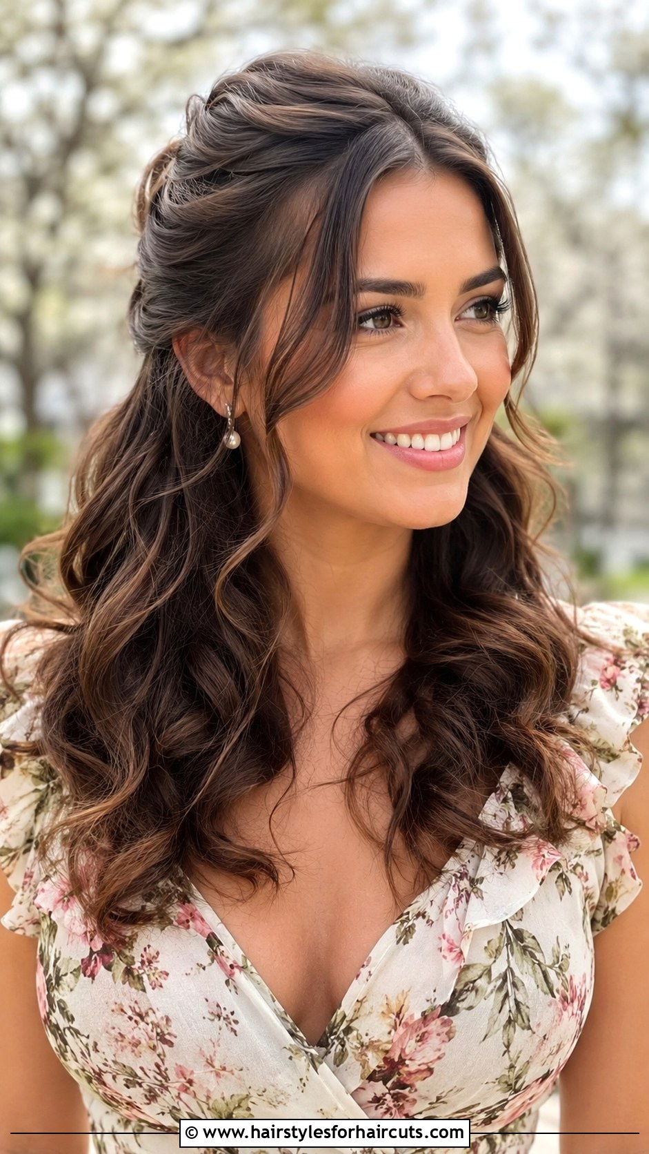 Half Up Half Down Curls - 25 hairstyles course - 25 hairstyles course