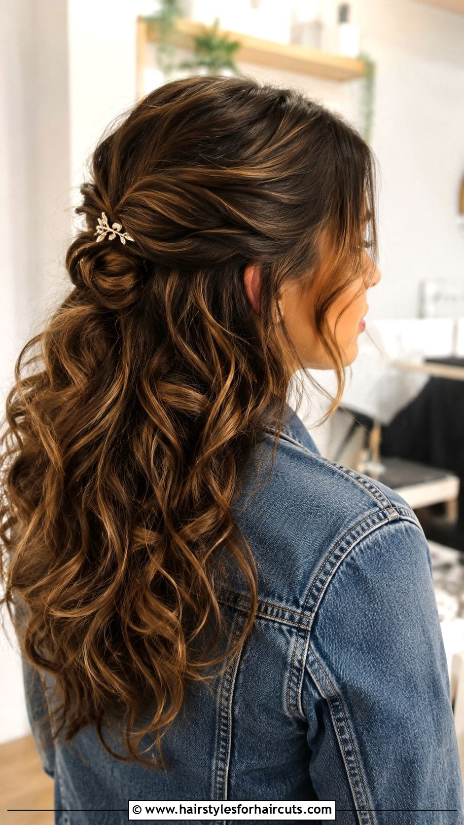 Half Up Half Down Curls Medium Hair - 25 going out hairstyles for medium hair - 25 going out hairstyles for medium hair