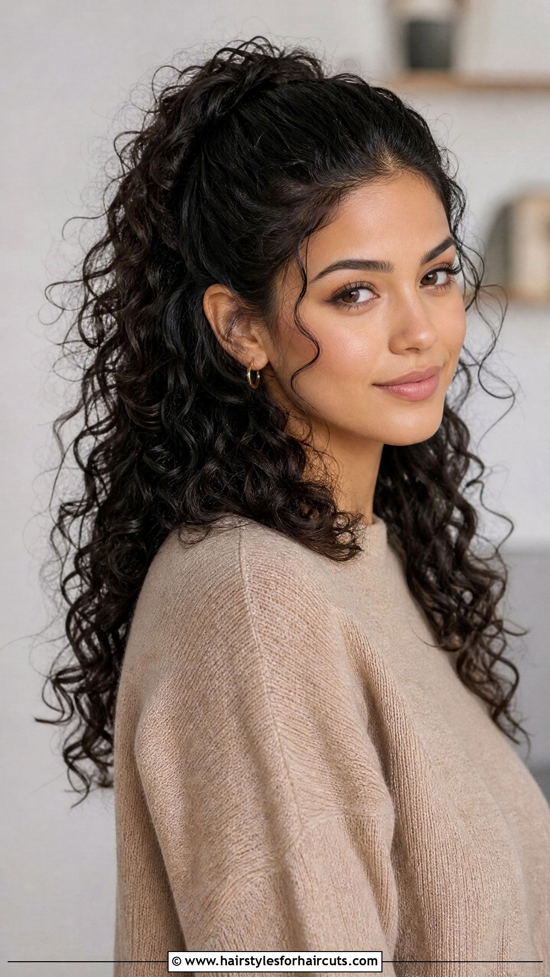 Half Up Half Down Curly Hair - 25 professional curly hairstyles - 25 professional curly hairstyles