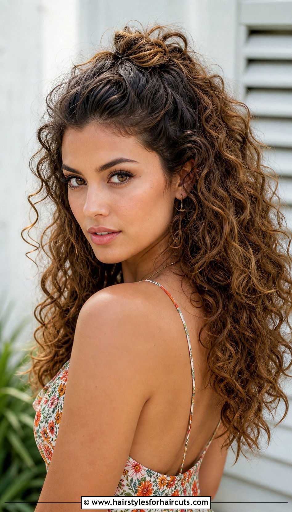 Half Up Half Down Curly Hair Ponytail - 25 curly hair ponytail hairstyles - 25 curly hair ponytail hairstyles