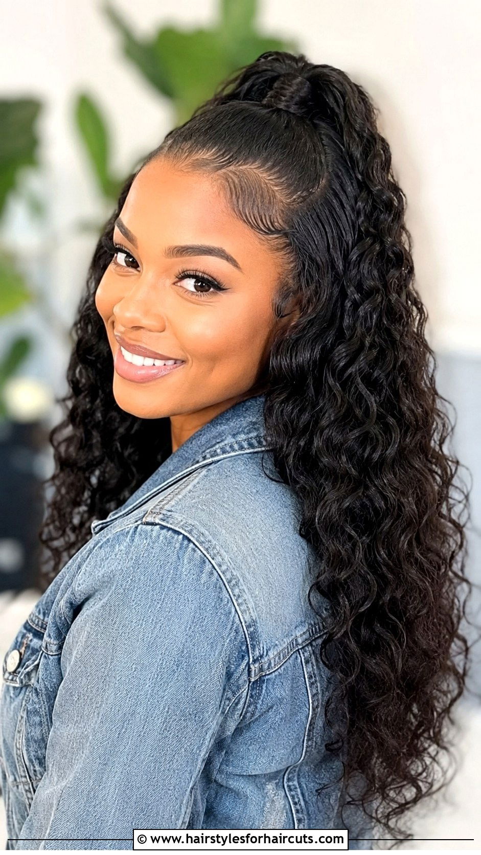Half Up Half Down Deep Wave Crochet - 25 deep wave crochet hairstyles - 25 deep wave crochet hairstyles