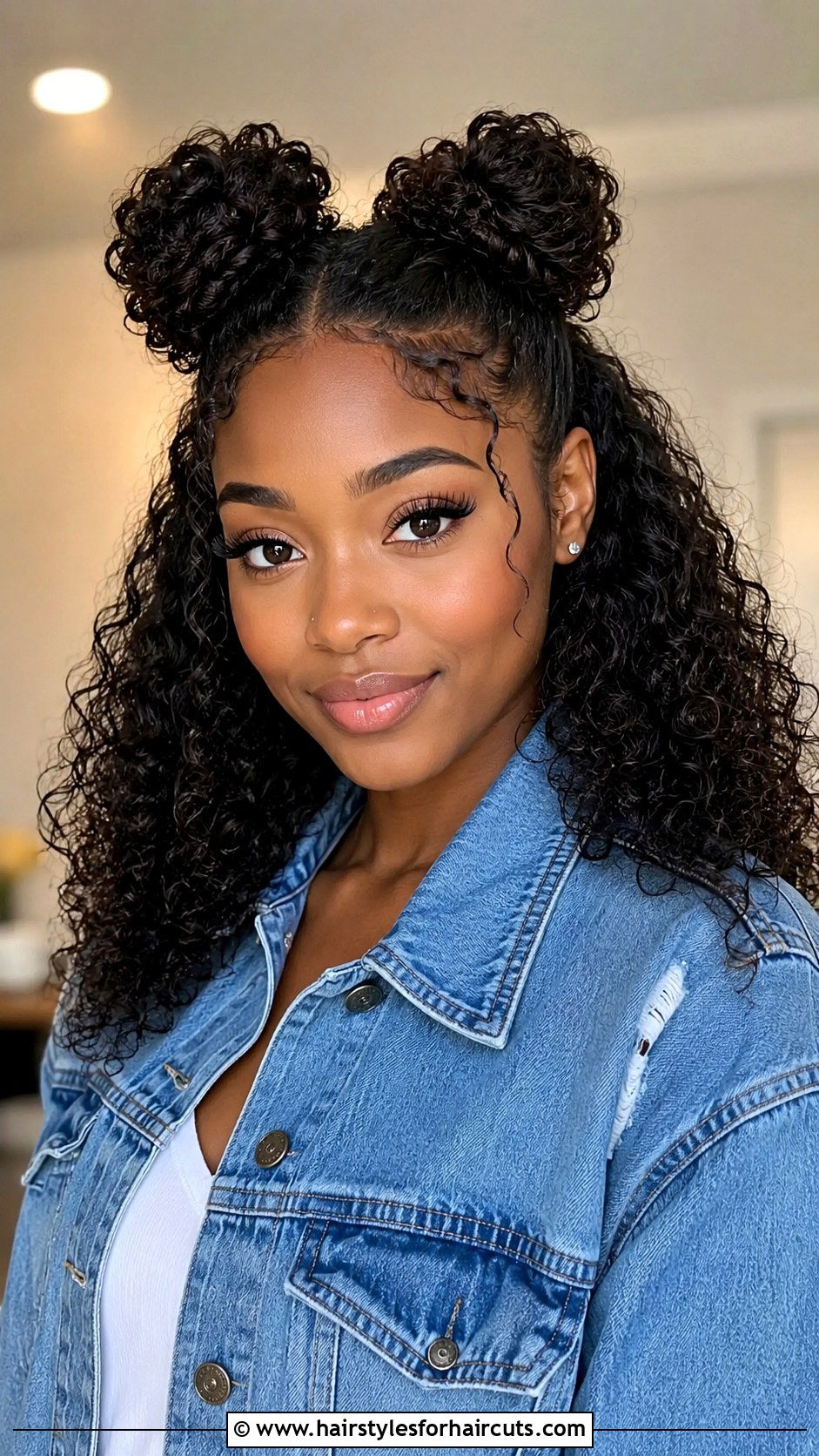 Half Up Half Down Double Buns - 25 double bun hairstyles black hair - 25 double bun hairstyles black hair