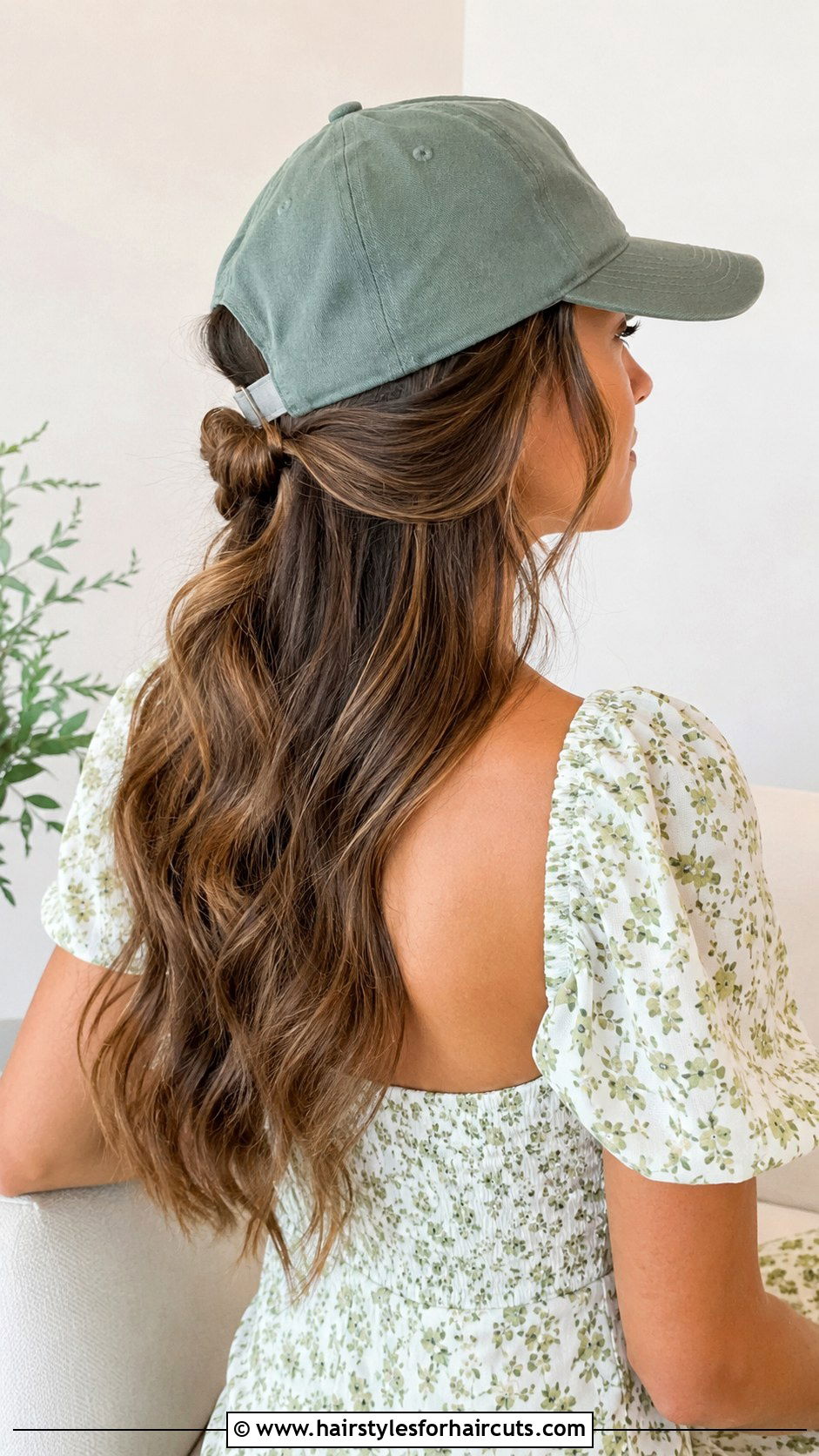 Half Up Half Down Hair - 25 baseball cap hairstyles medium length hair - 25 baseball cap hairstyles medium length hair