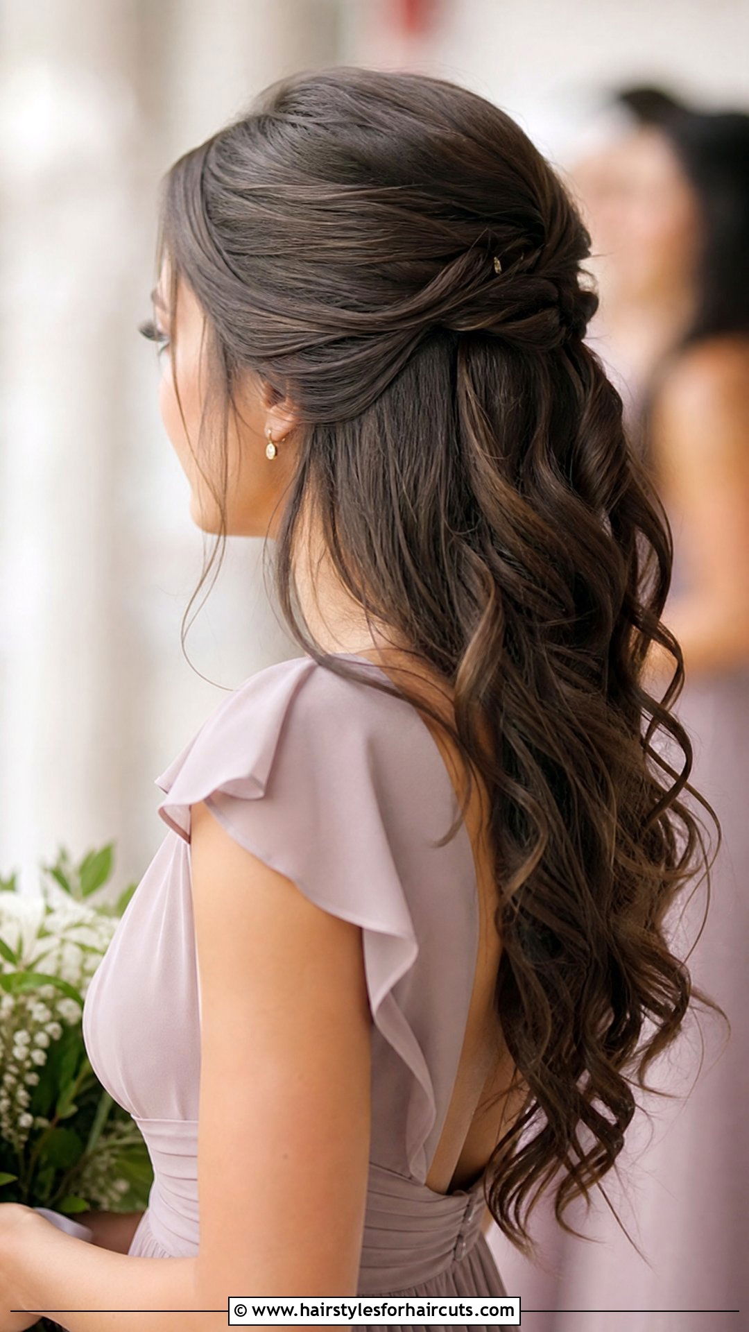 Half Up Half Down Hairstyle - 25 cosmetology hairstyles - 25 cosmetology hairstyles