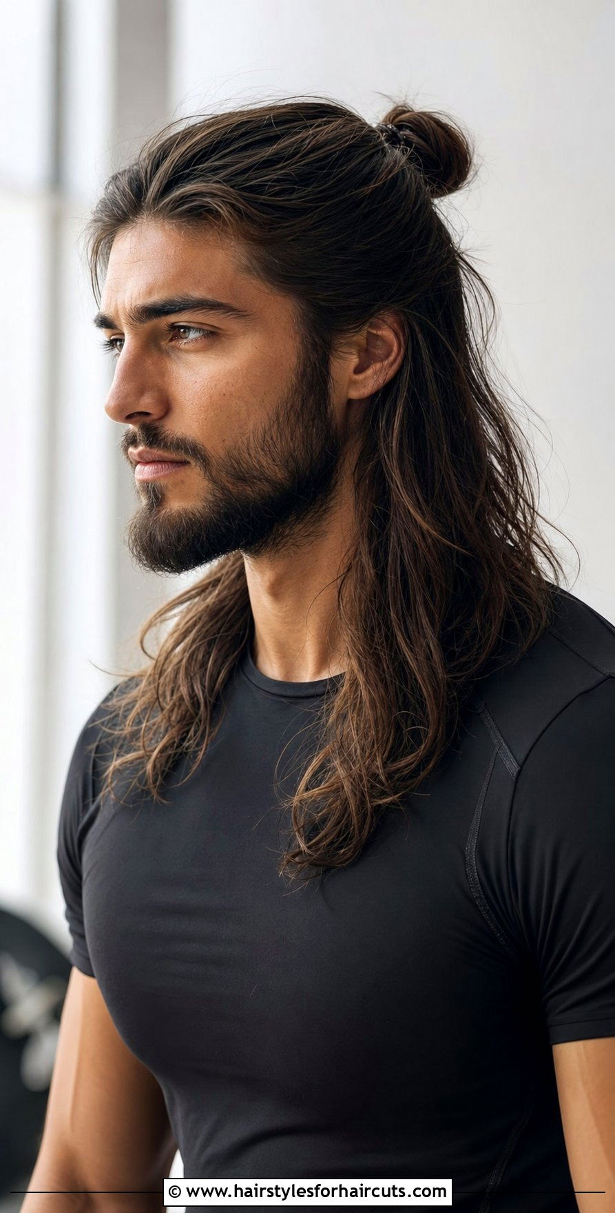 Half Up Half Down Long Hair - 25 long hair stud haircuts - 25 long hair stud haircuts