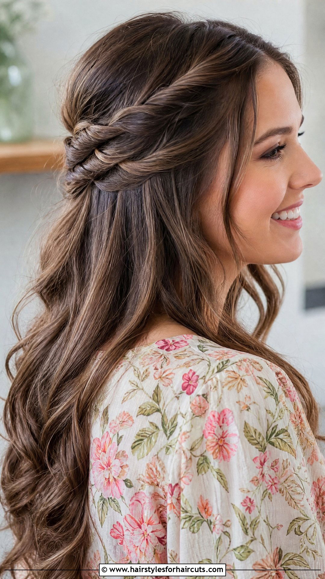 Half Up Half Down Long Hairstyle - 25 long hairstyles - 25 long hairstyles