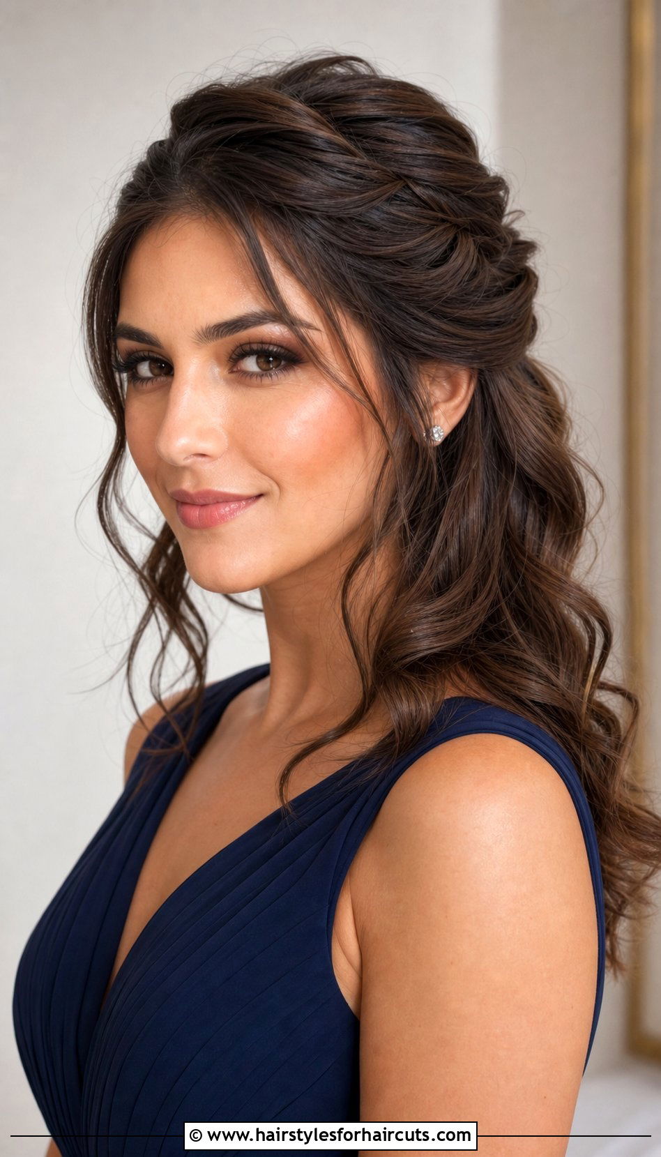 Half Up Half Down Medium Hair - 25 womens medium length hairstyles - 25 women's medium length hairstyles