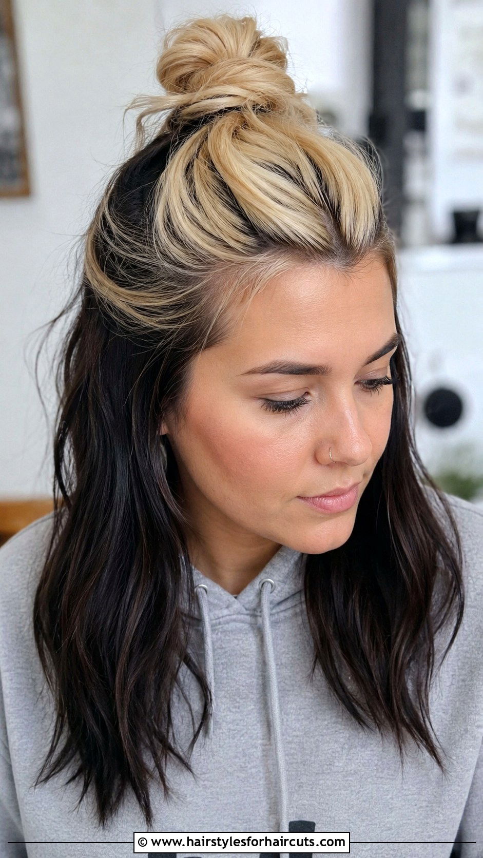 Half Up Half Down Racoon Hair - 25 racoon hairstyles - 25 racoon hairstyles