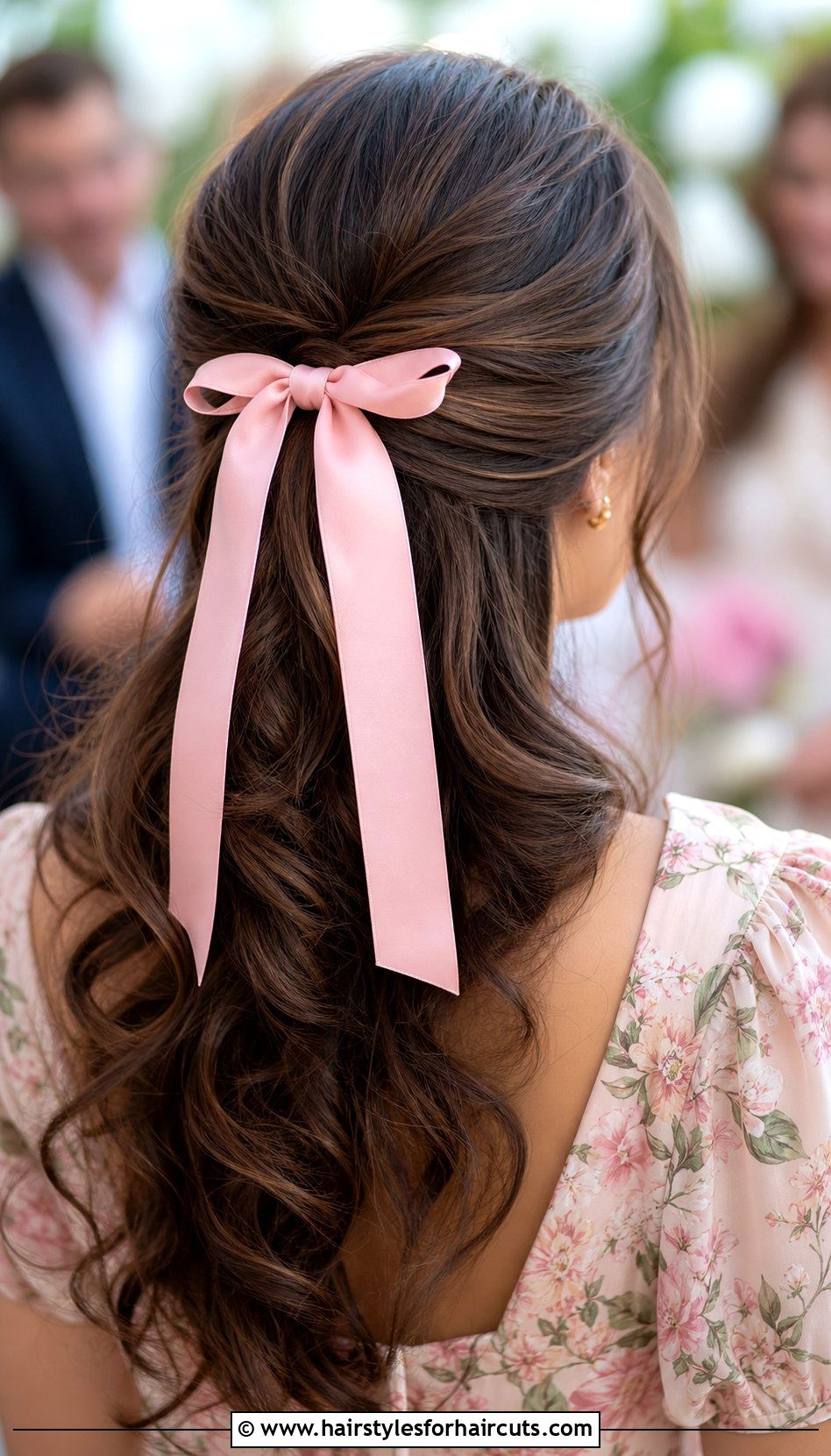 Half Up Half Down Ribbon Hairstyle - 25 long hair ribbon hairstyles - 25 long hair ribbon hairstyles
