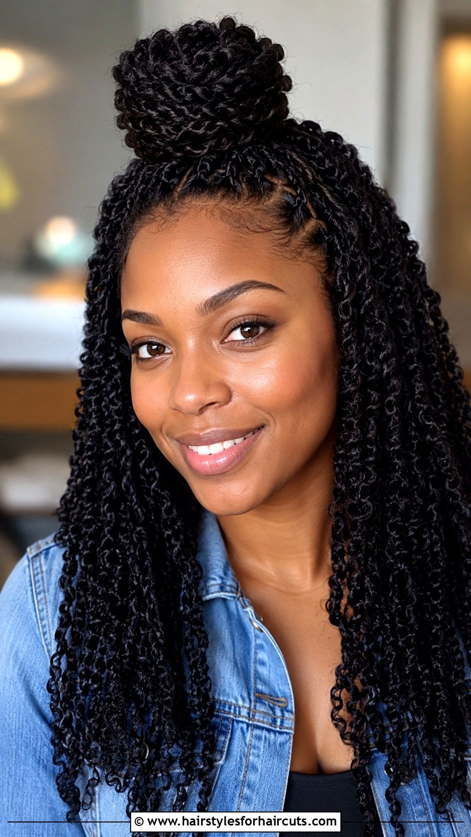 Half Up Half Down Spring Twist Crochet - 25 spring twist crochet hairstyles - 25 spring twist crochet hairstyles