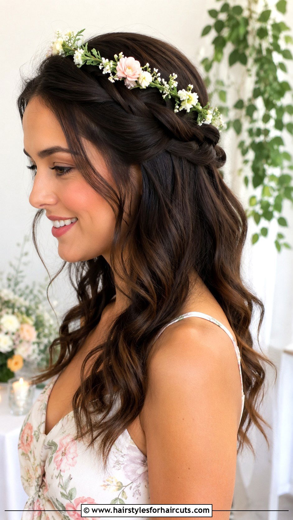 Half Up Half Down Twist - 25 asian wedding hairstyles for short hair - 25 asian wedding hairstyles for short hair