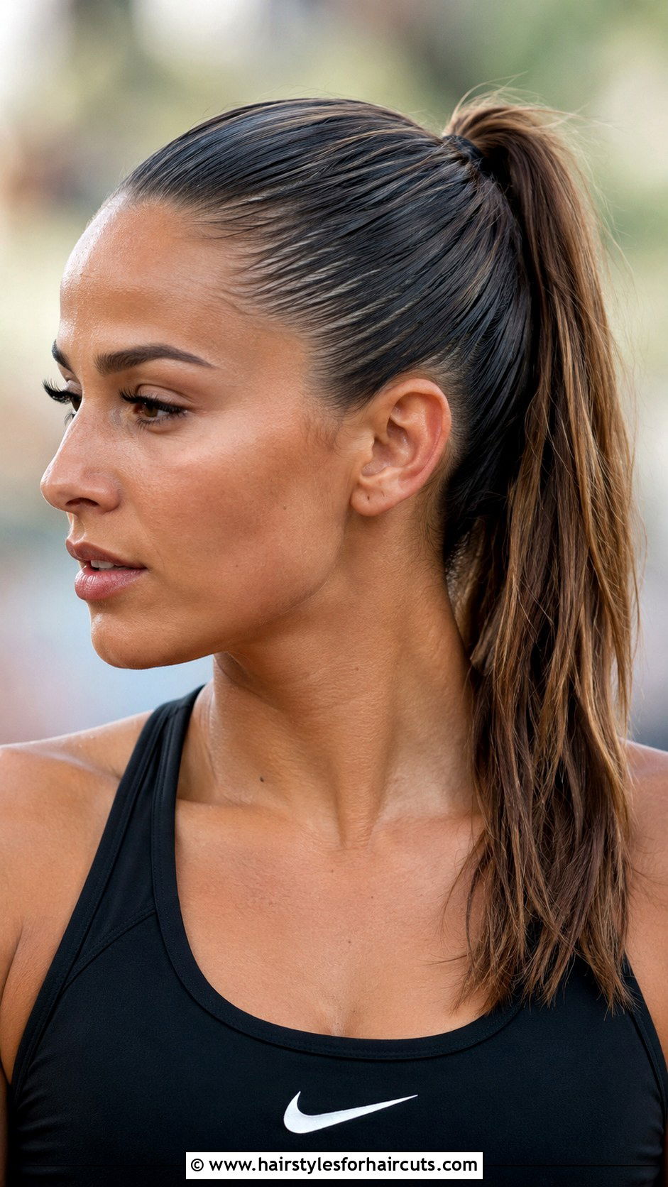 Half Up Half Down Twist - 25 hairstyles for growing out bangs - 25 hairstyles for growing out bangs