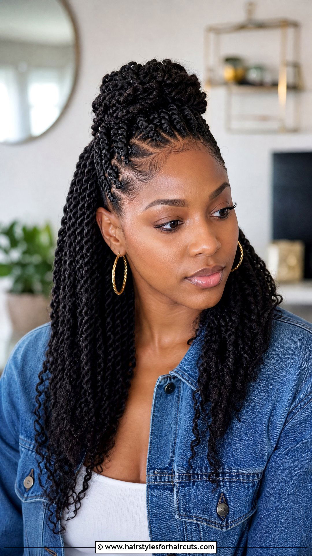 Half Up Half Down Two Strand Twist - 25 two strand twist hairstyles for natural hair - 25 two strand twist hairstyles for natural hair