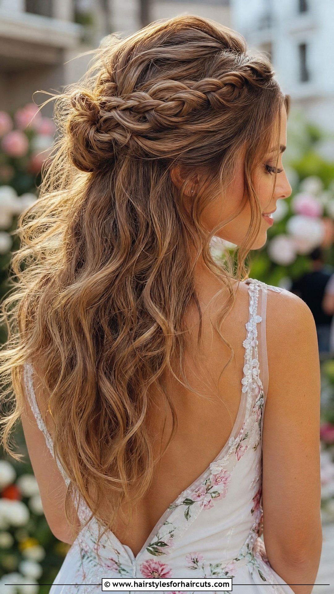 Half Up Half Down Wavy Bridal Hair - 25 wedding hairstyles for wavy hair - 25 wedding hairstyles for wavy hair