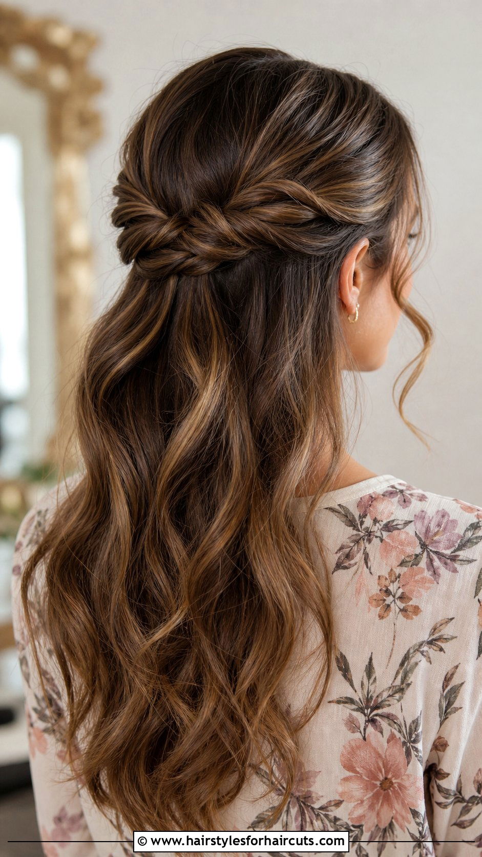 Half Up Half Down Wavy Hair - 25 hairstyles wavy hair women - 25 hairstyles wavy hair women