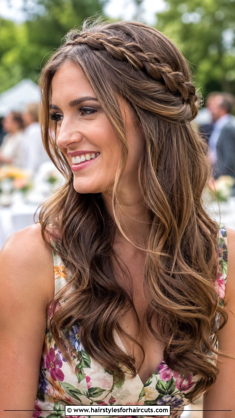 Half Up Halo Braid - 25 half braid hairstyles for curly hair - 25 half braid hairstyles for curly hair