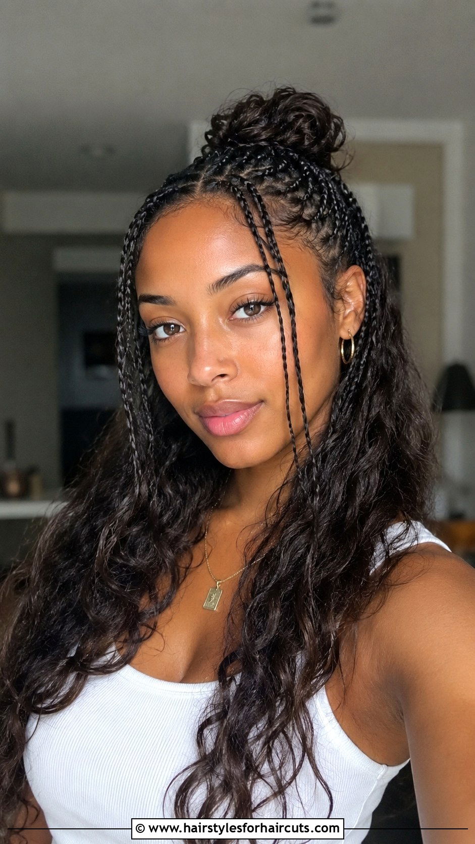Half Up Low Bun - 25 hair half up hairstyles - 25 hair half up hairstyles