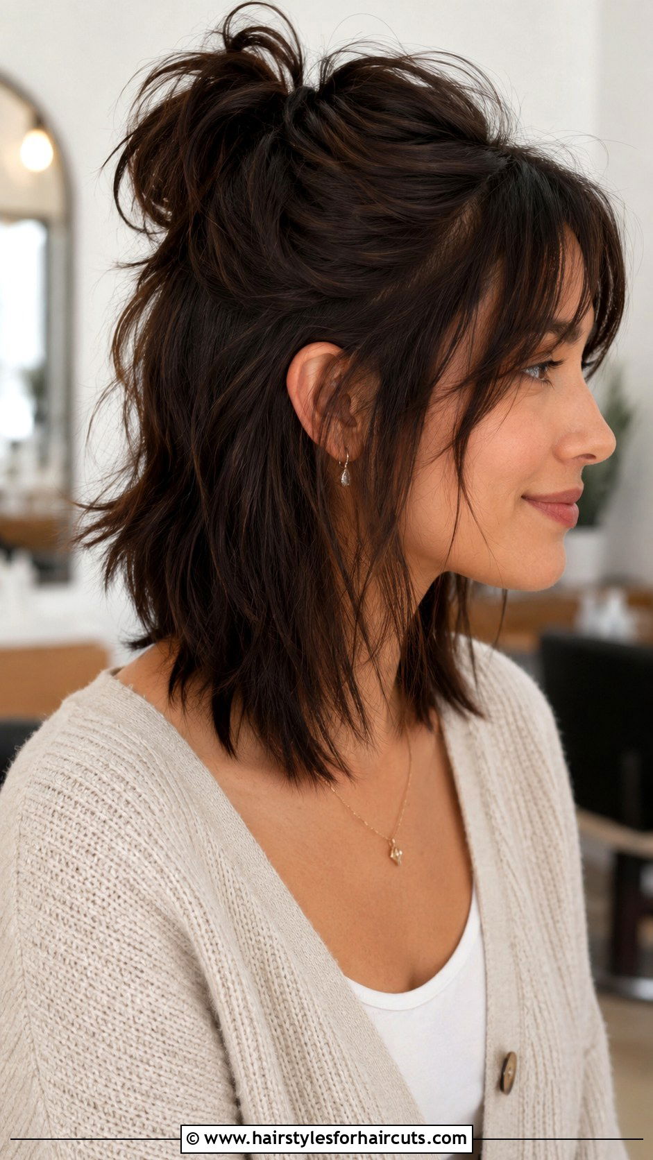 Half Up Short Layered Hair - 25 short hairstyles half up - 25 short hairstyles half up