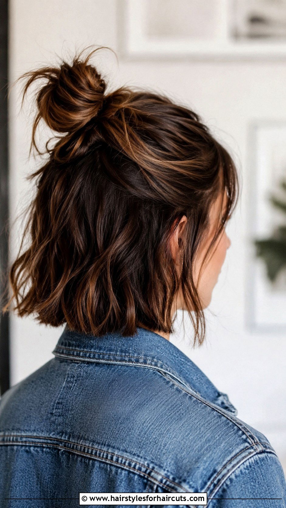 Half Up Top Knot Short Hair - 25 half updo hairstyles for short hair - 25 half updo hairstyles for short hair