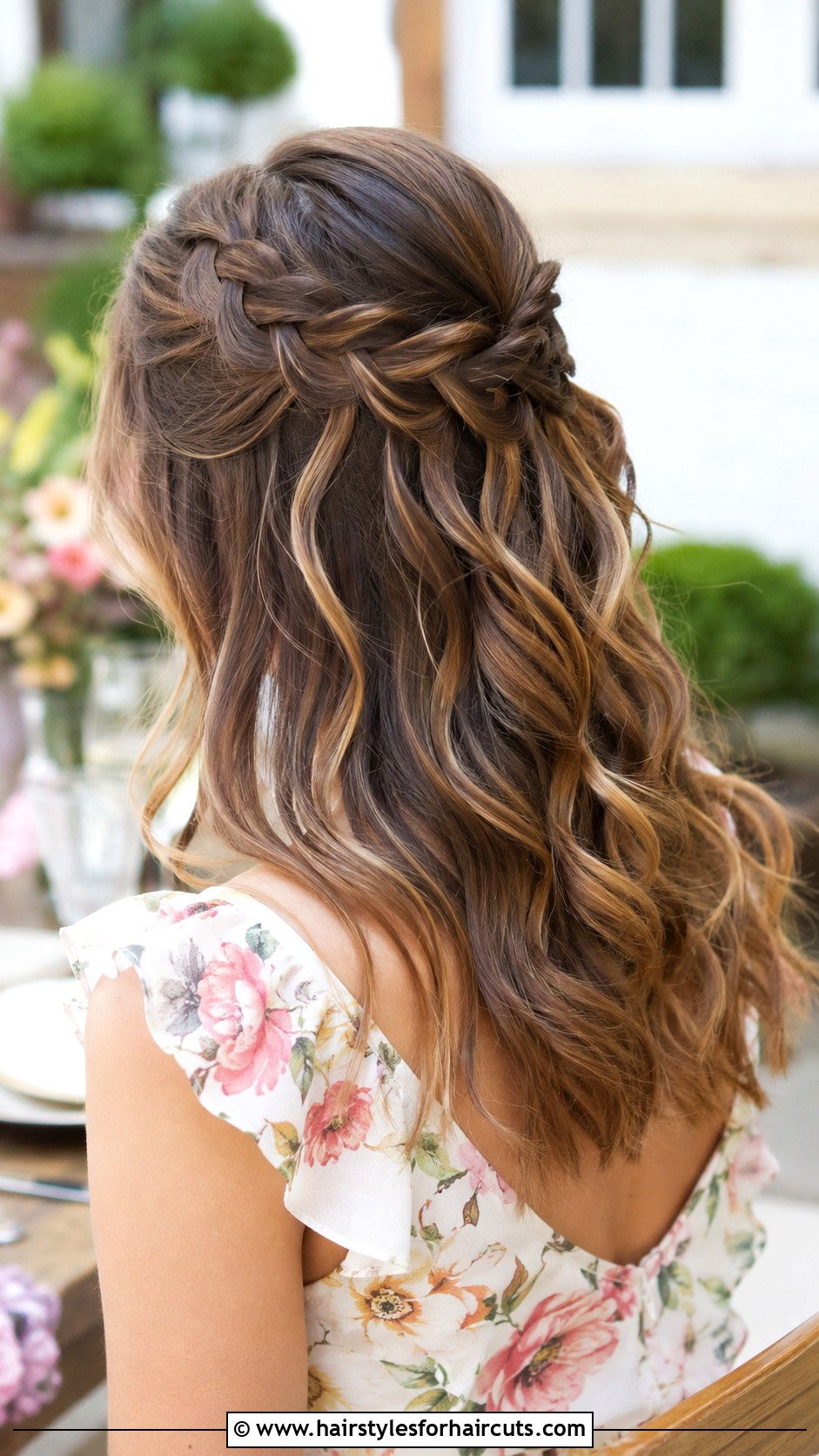 Half Up Waterfall Braid Medium Length Hair - 25 half up hairstyles for medium length hair - 25 half up hairstyles for medium length hair
