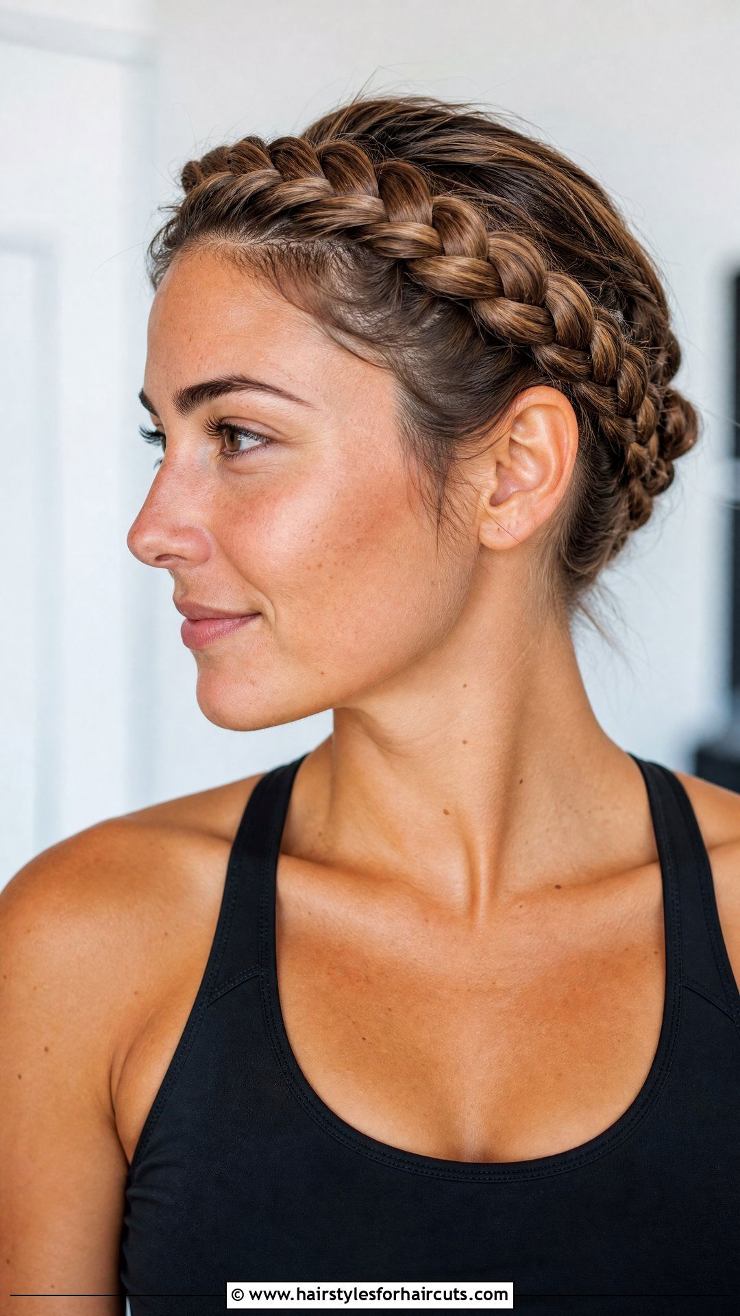 Halo Braid - 25 workout hairstyles for black hair - 25 workout hairstyles for black hair