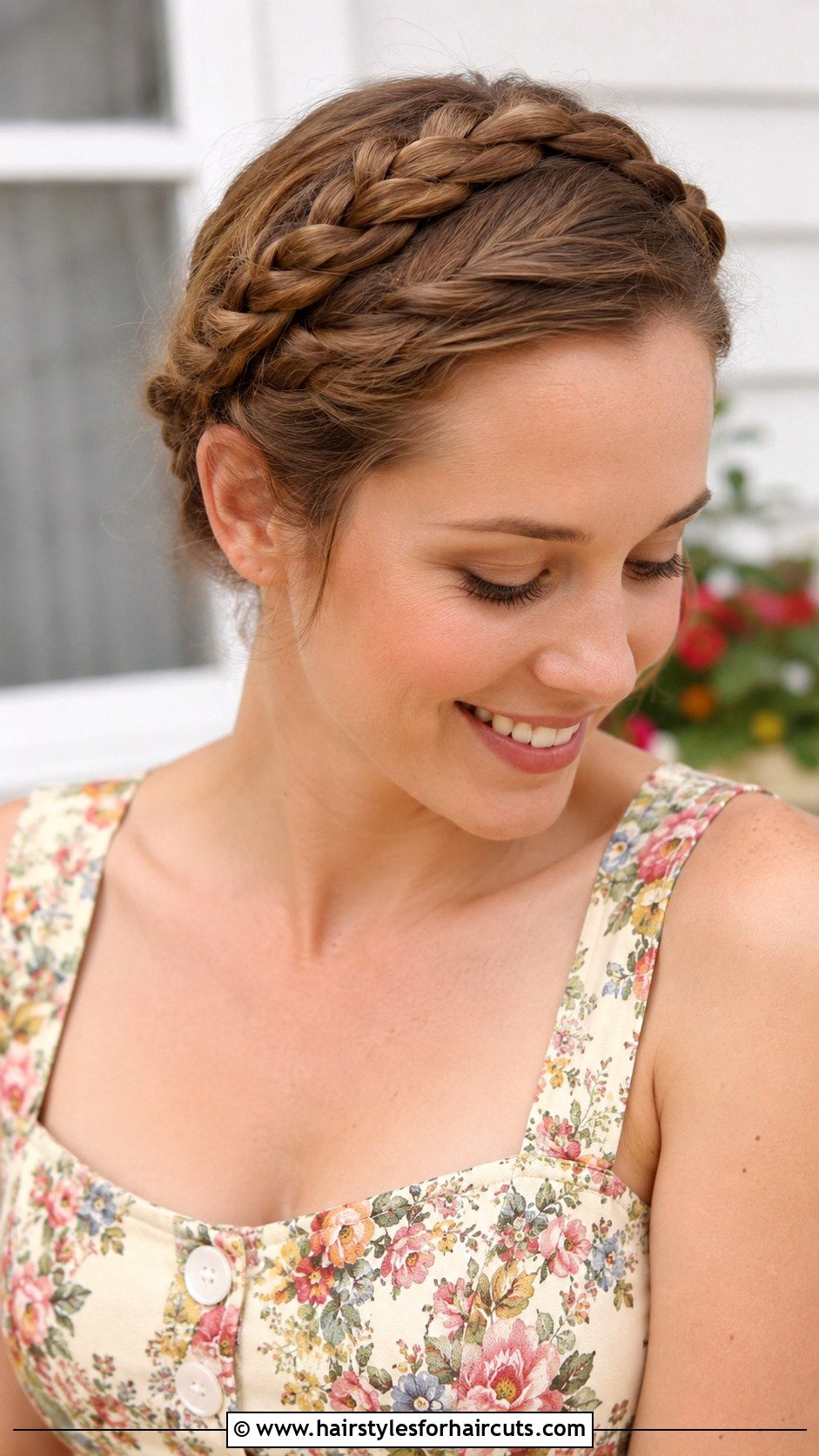 Halo Braid - 25 braid hairstyles for medium hair - 25 braid hairstyles for medium hair