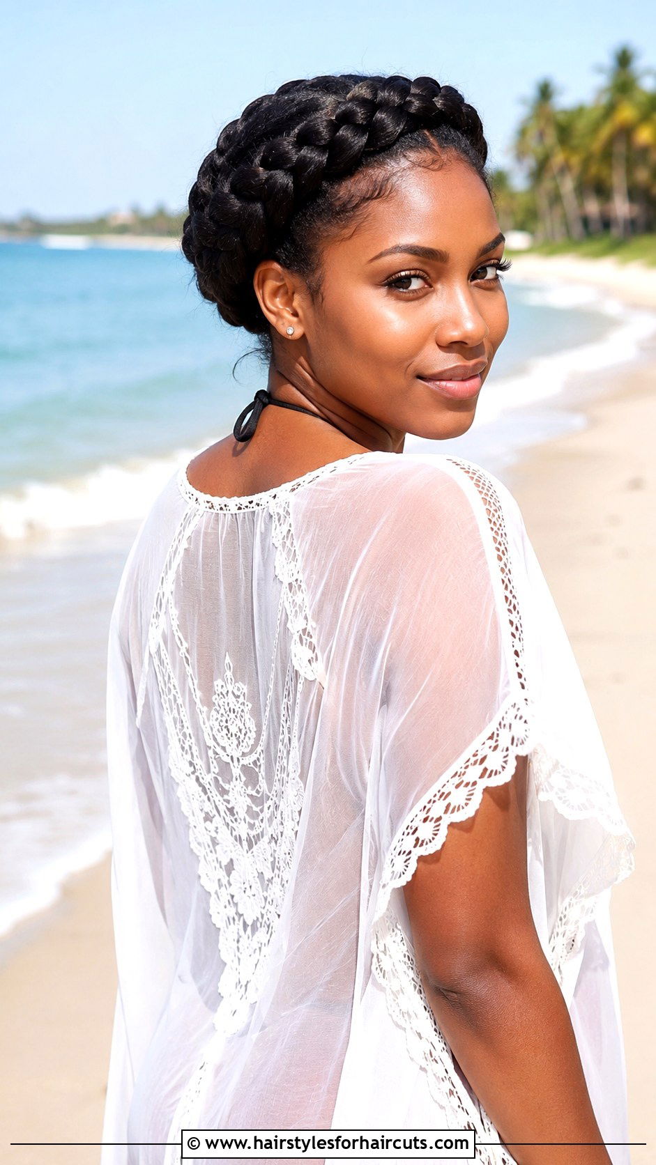Halo Braid Natural Hair - 25 beach hairstyles for black hair - 25 beach hairstyles for black hair
