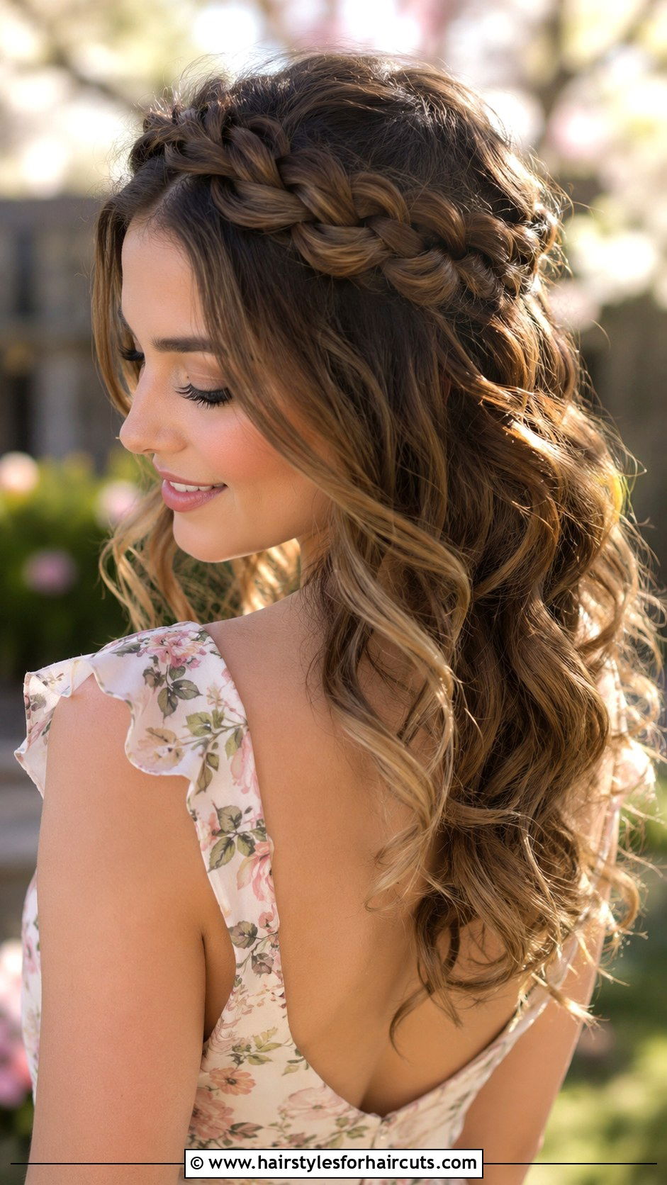 Halo Braid With Curly Ends - 25 curly hairstyles for natural black hair - 25 curly hairstyles for natural black hair