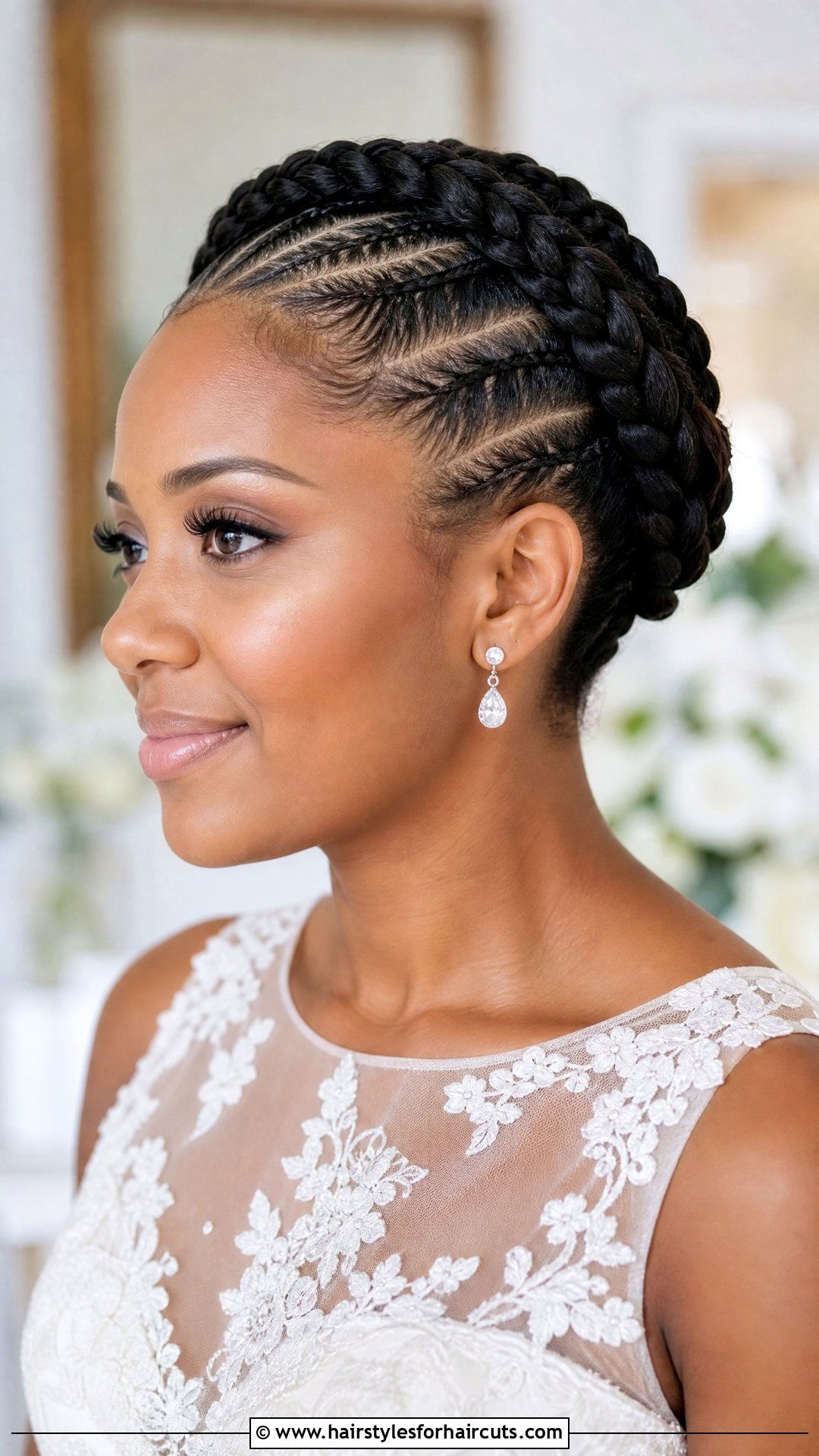 Halo Cornrows - 25 corn roll hairstyles - 25 corn roll hairstyles