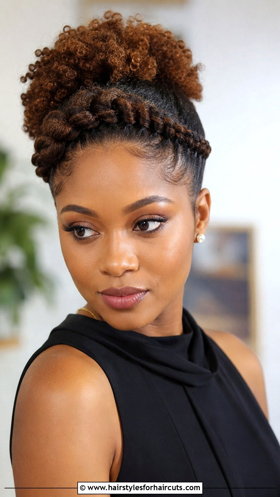 Halo Twist On Short Hair - 25 y2k hairstyles for short hair black girl - 25 y2k hairstyles for short hair black girl