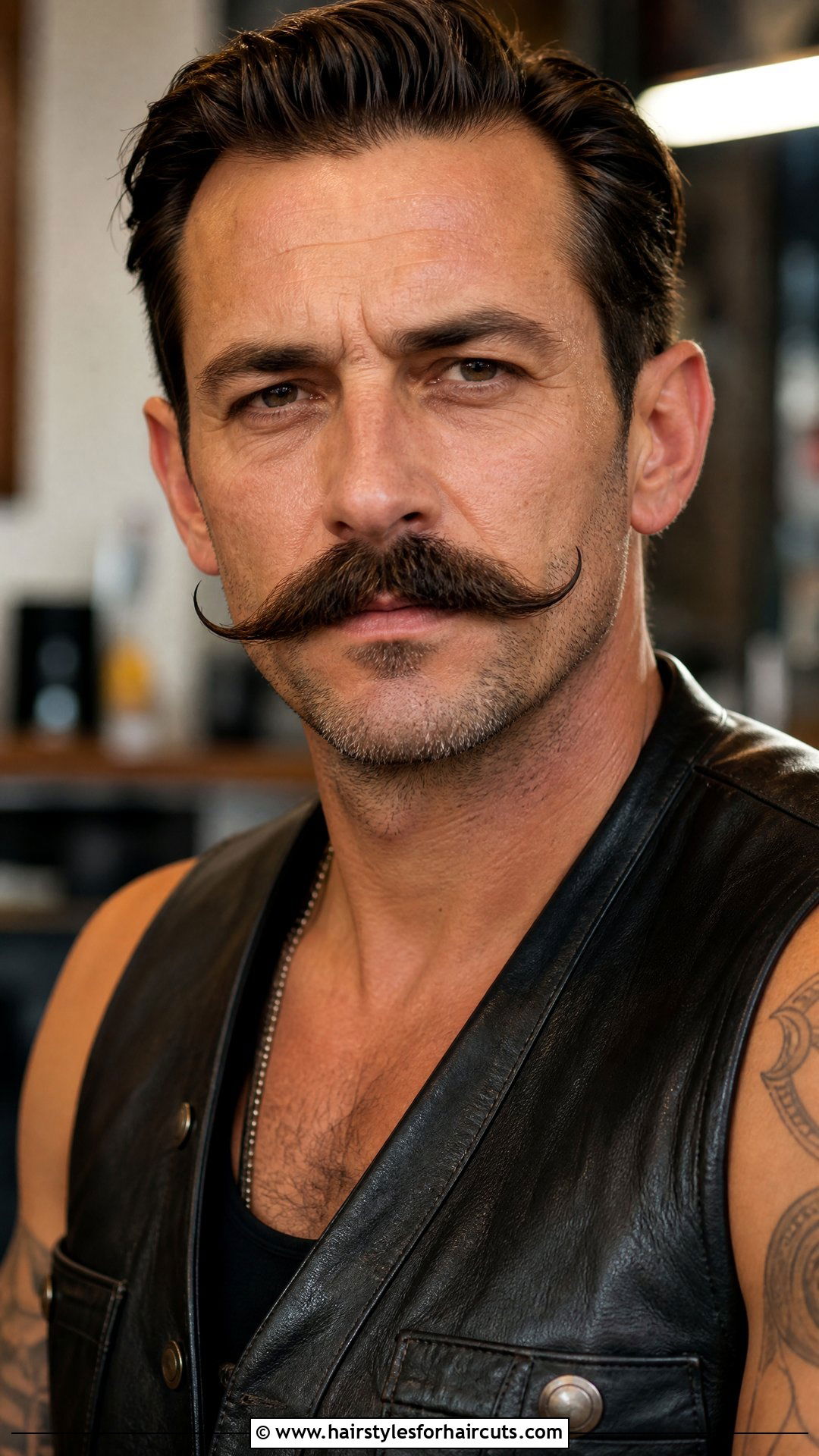 Handlebar Moustache - 25 cowboy facial hairstyles - 25 cowboy facial hairstyles