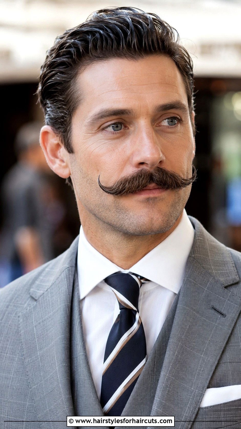 Handlebar Mustache - 25 facial hairstyles for patchy beards - 25 facial hairstyles for patchy beards