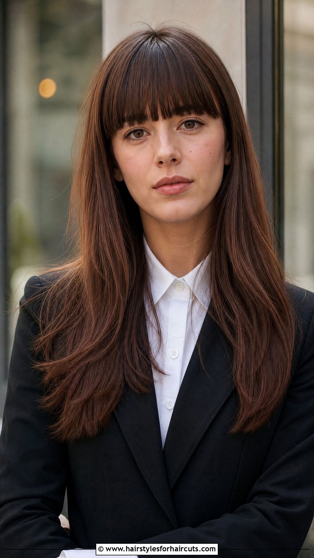 Harsh Blunt Bangs With Long Hair - 25 unprofessional hairstyles - 25 unprofessional hairstyles