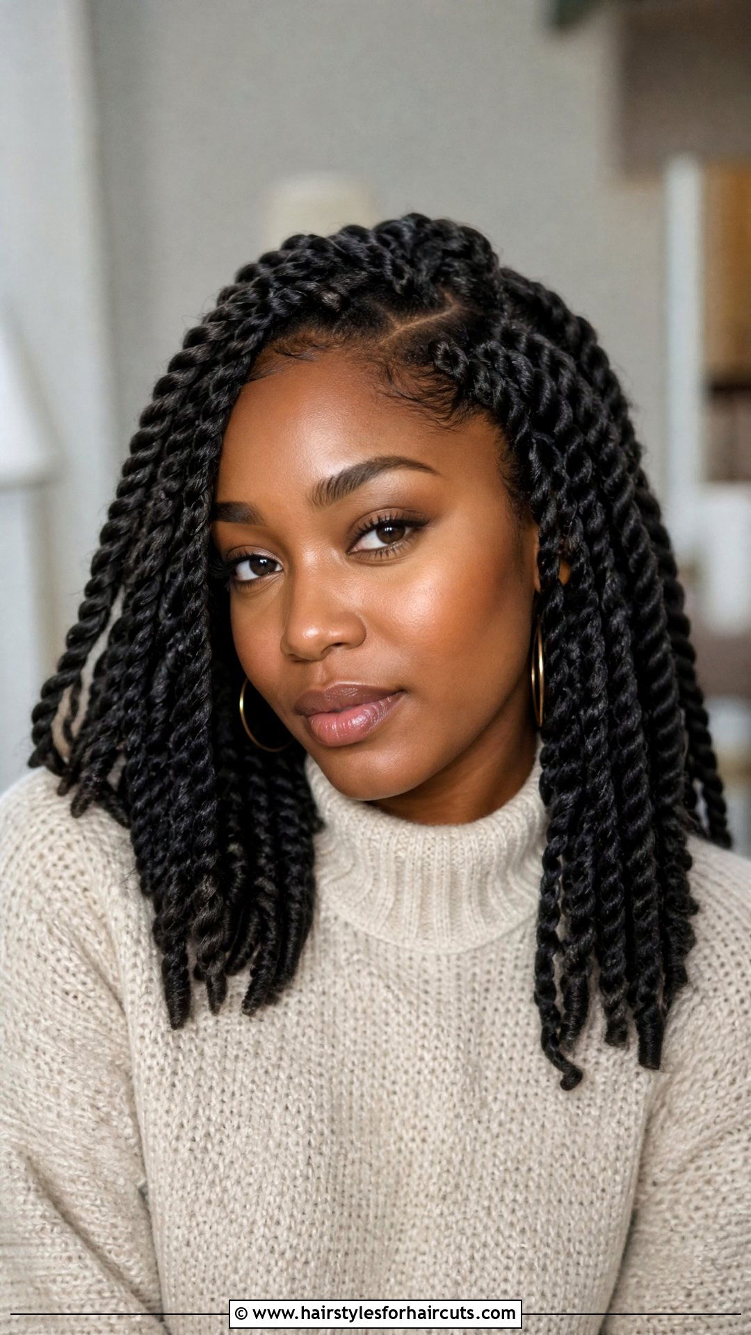 Havana Twist Hairstyle - 25 two strand twist hairstyles for natural hair - 25 two strand twist hairstyles for natural hair