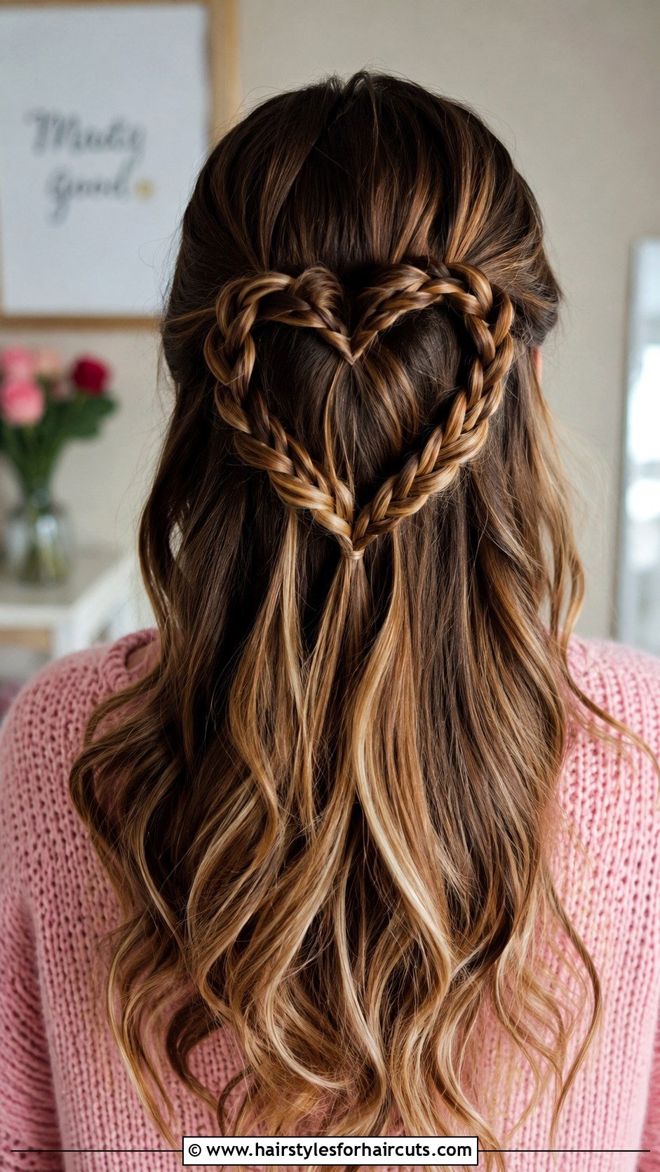 Heart Braid Hairstyle - 25 cute valentines hairstyles - 25 cute valentines hairstyles