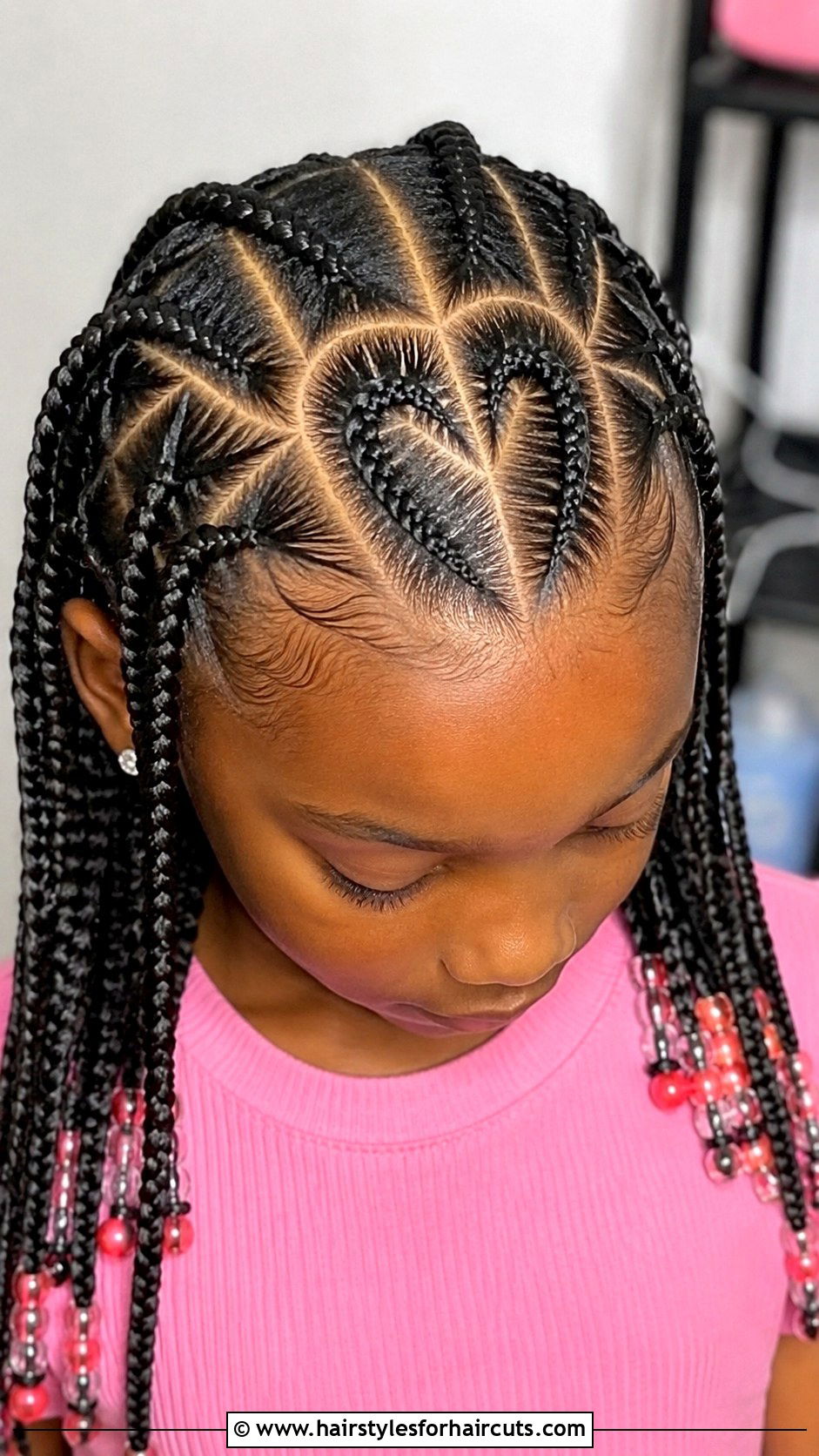 Heart Part Braids - 25 braid hairstyles for black girls - 25 braid hairstyles for black girls