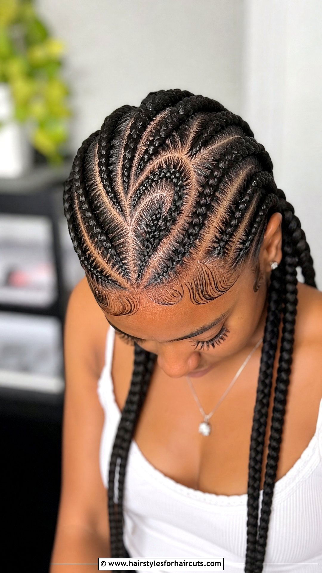 Heart Shaped Cornrows - 25 corn rows hairstyles - 25 corn rows hairstyles
