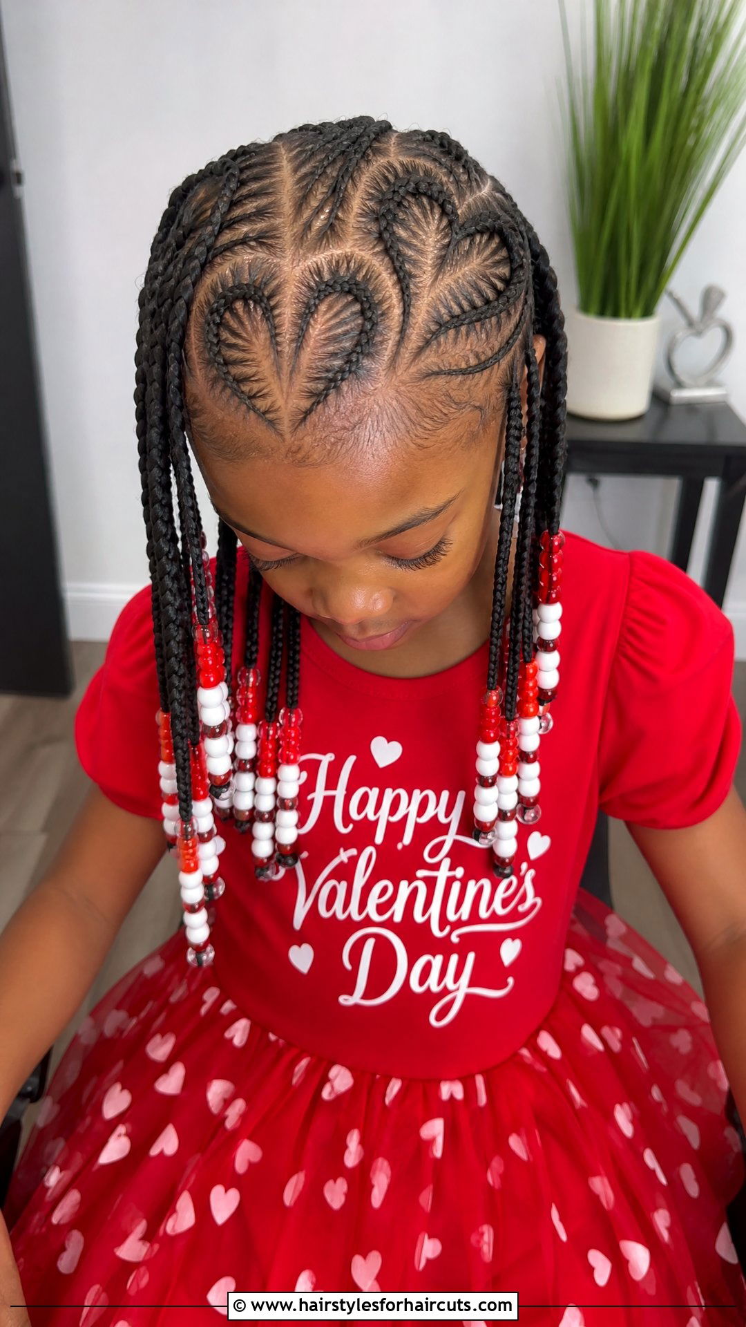 Heart Shaped Cornrows - 25 african hairstyles for kids - 25 african hairstyles for kids