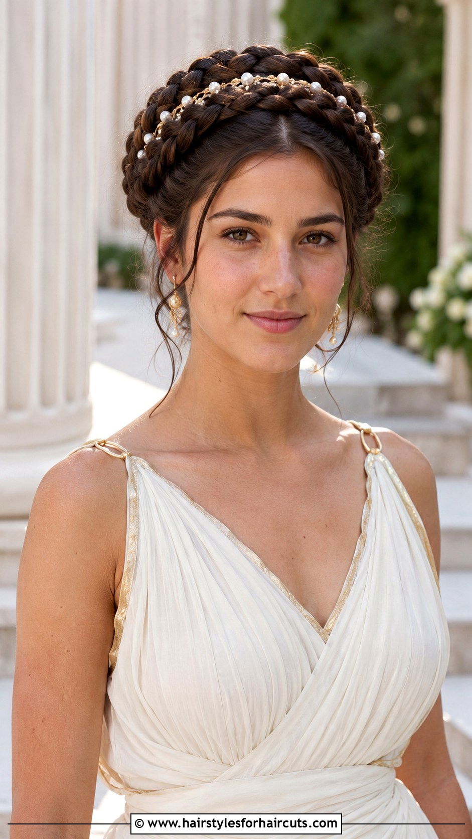 Hellenistic Double Braid Crown - 25 ancient greek hairstyles - 25 ancient greek hairstyles