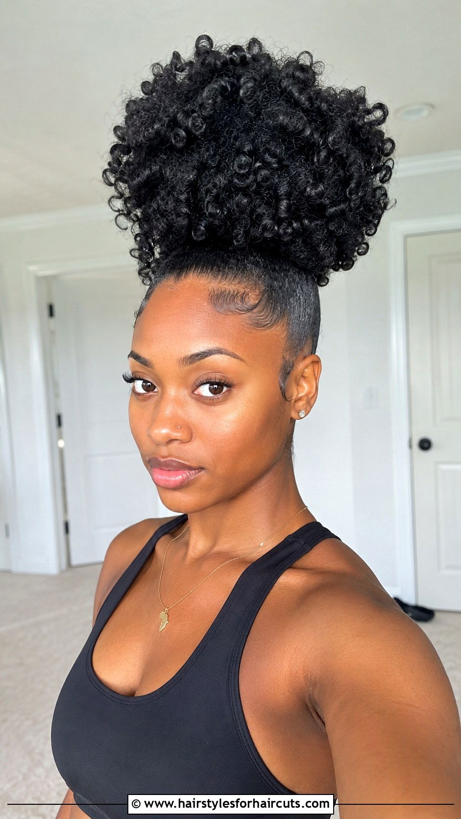 High Afro Ponytail - 25 afro hairstyles - 25 afro hairstyles