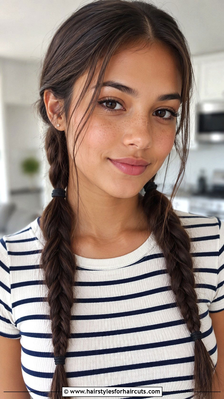 High Braided Ponytail - 25 hairstyles with two hair ties - 25 hairstyles with two hair ties