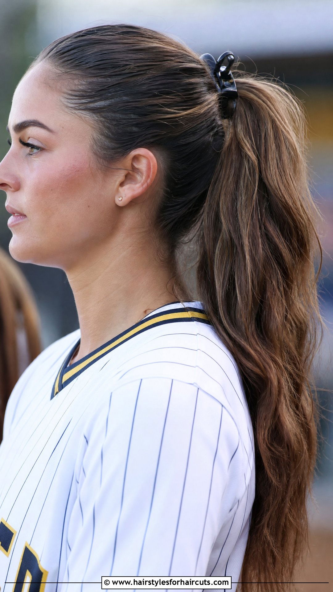 High Clip In Ponytail For Softball - 25 softball hairstyles with fake hair - 25 softball hairstyles with fake hair