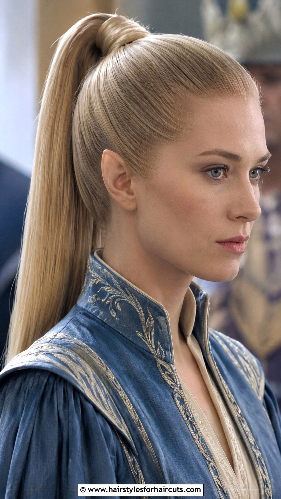 High Elf Sleek Ponytail Hairstyle - 25 elf hairstyles - 25 elf hairstyles