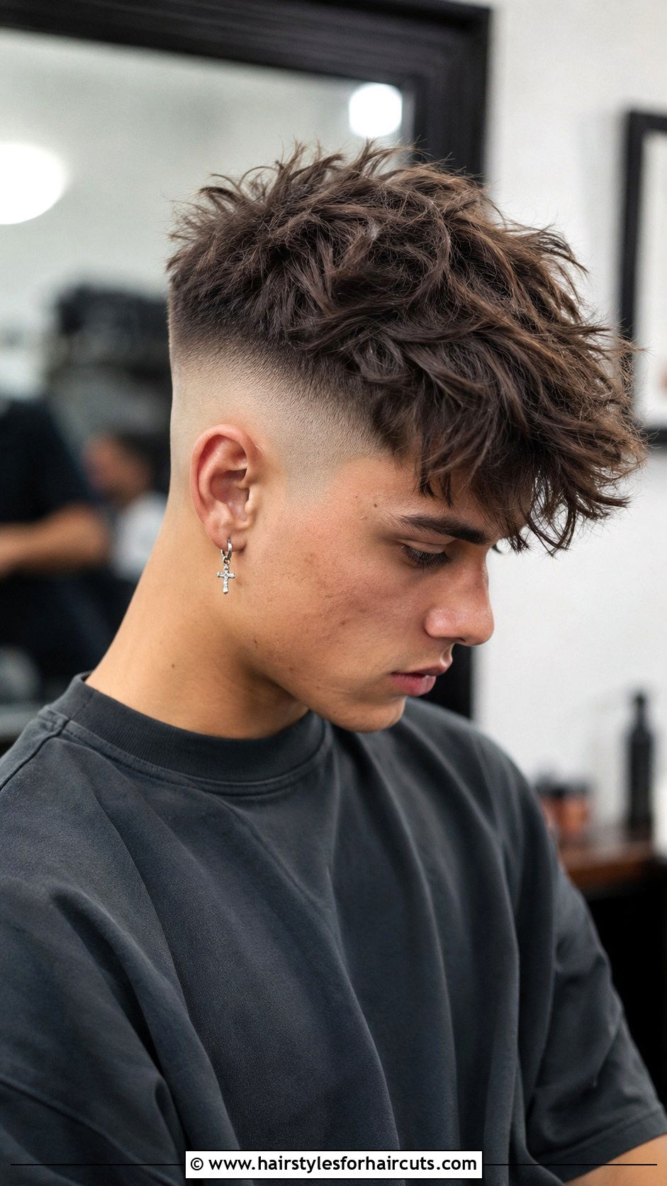 High Fade Messy Top Brown Hair - 25 fade haircuts brown hair - 25 fade haircuts brown hair