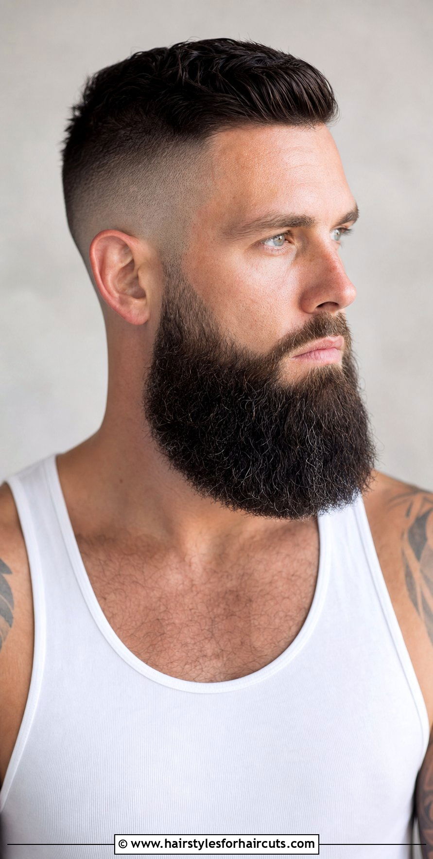 High Fade With Long Beard - 25 long beard short hairstyles - 25 long beard short hairstyles