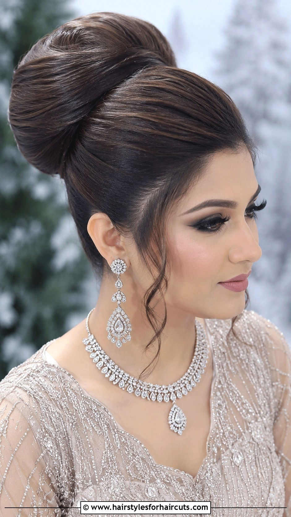 High Glamour Bridal Top Knot - 25 hair extension hairstyles for wedding - 25 hair extension hairstyles for wedding