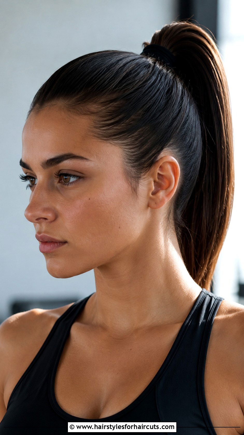 High Ponytail - 25 gym hairstyles for long hair - 25 gym hairstyles for long hair