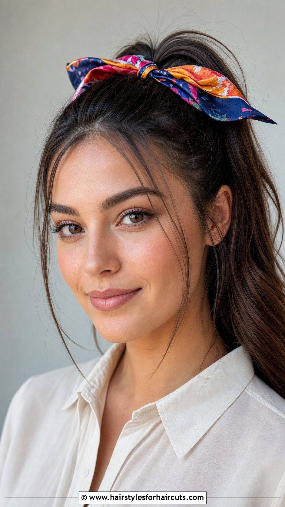 High Ponytail With Ribbon - 25 hairstyles in the 60s - 25 hairstyles in the 60s